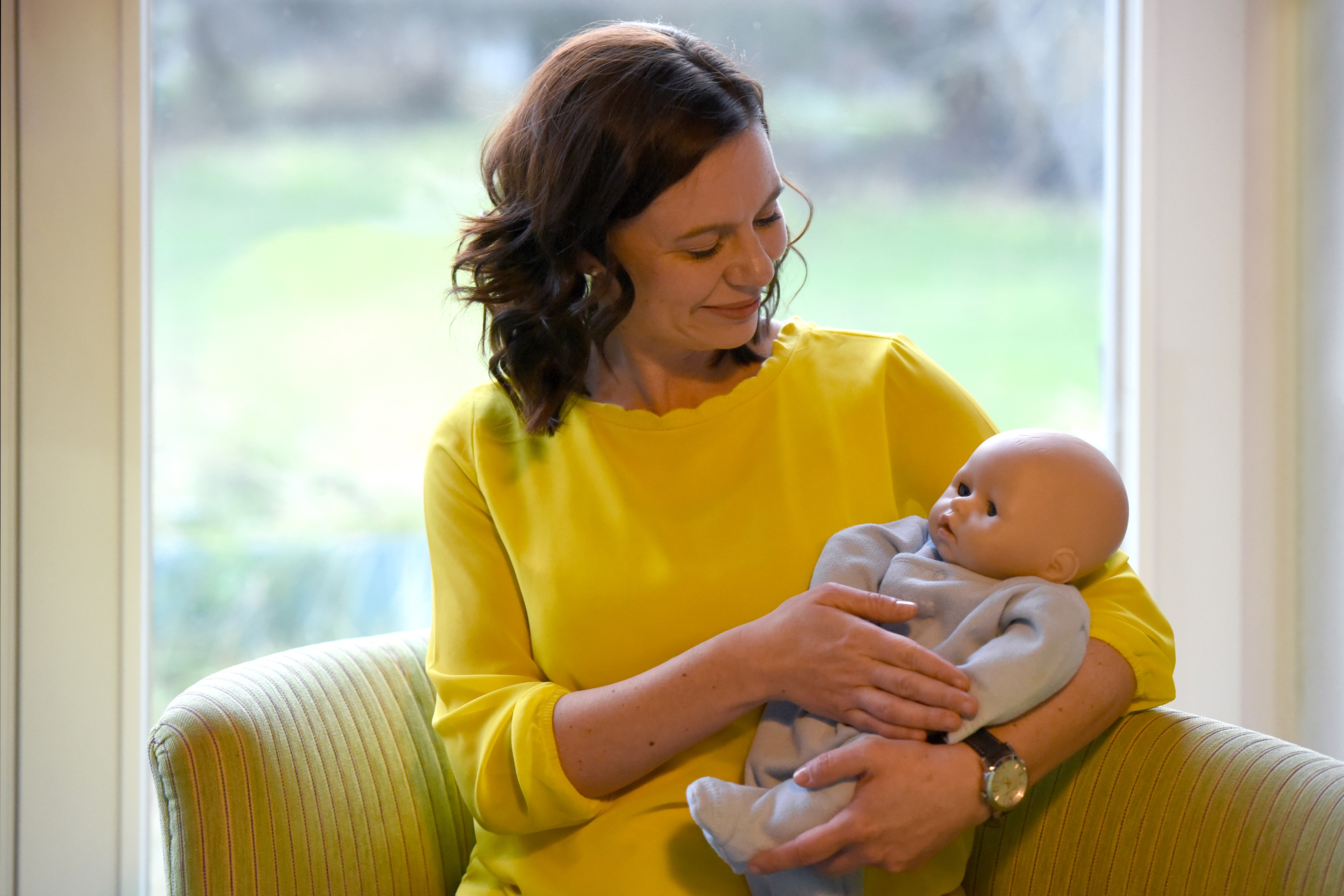 Nancy Moleda gibt Tipps und Anregungen für das erste Lebenshalbjahr mit einem Baby. (Foto: Juliane Zitzlsperger)