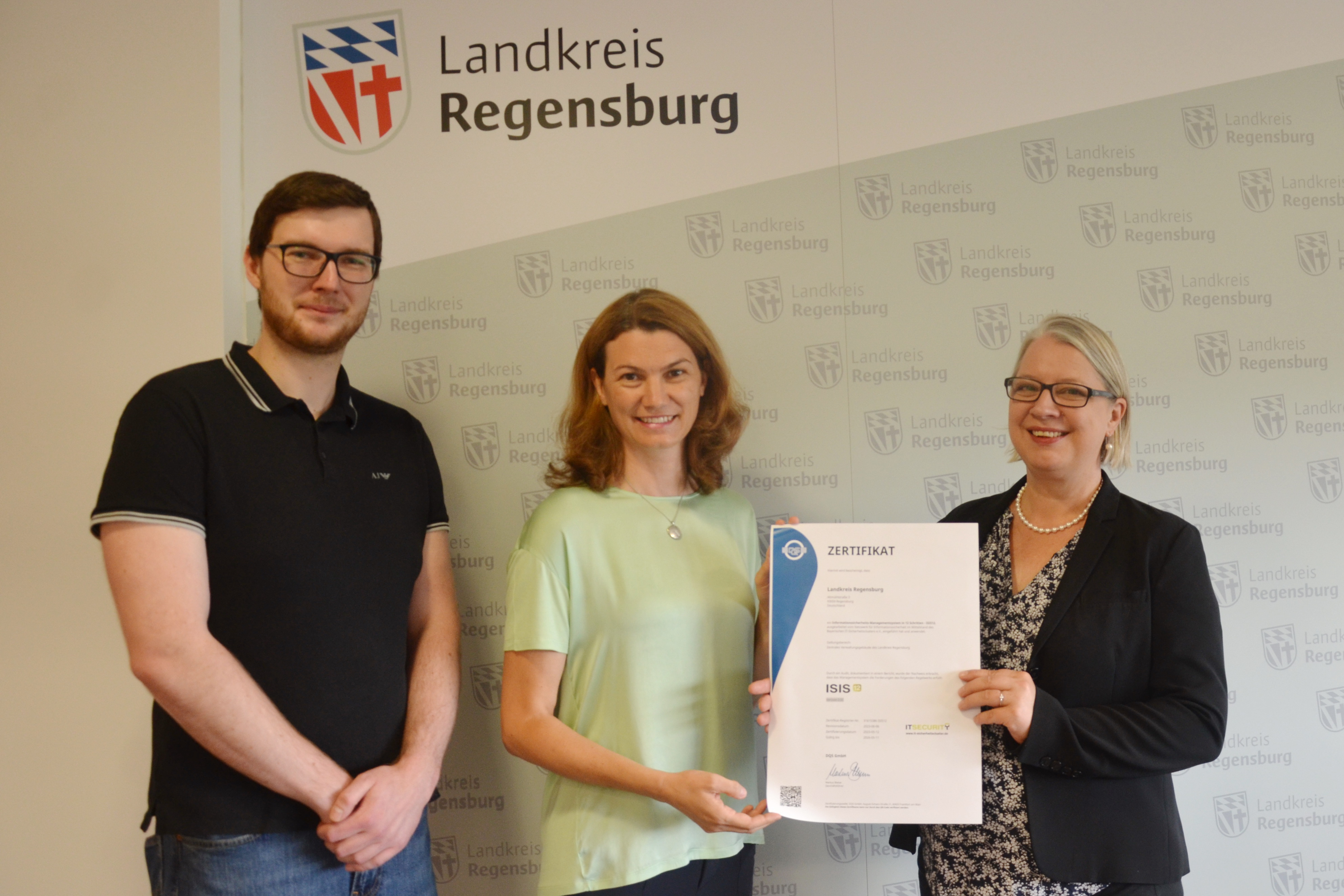 Auszeichnung Landratsamt Regensburg für Daten- und Informationssicherh